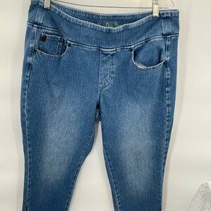 Belle by Kim Gravel Ankle Length Zip Jeans Size 16 A354260 Stretchy